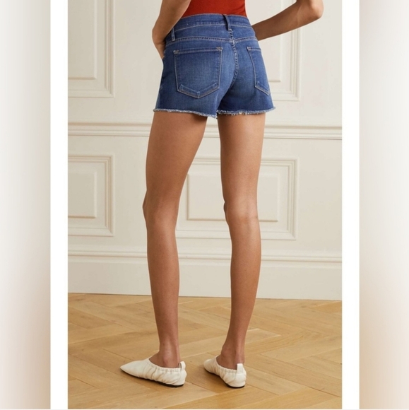 Frame Denim Dark Blue Jean Shorts - Picture 3 of 8